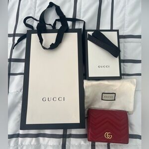 GG Marmont Card Case Wallet